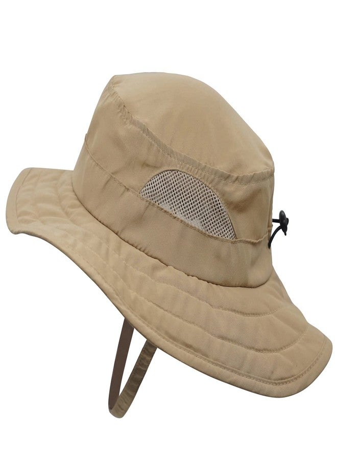 Connectyle Kids UPF 50+ Bucket Sun Hat UV Sun Protection Hats Wide Brim Summer Beach Hat Dark Khaki - Image 1